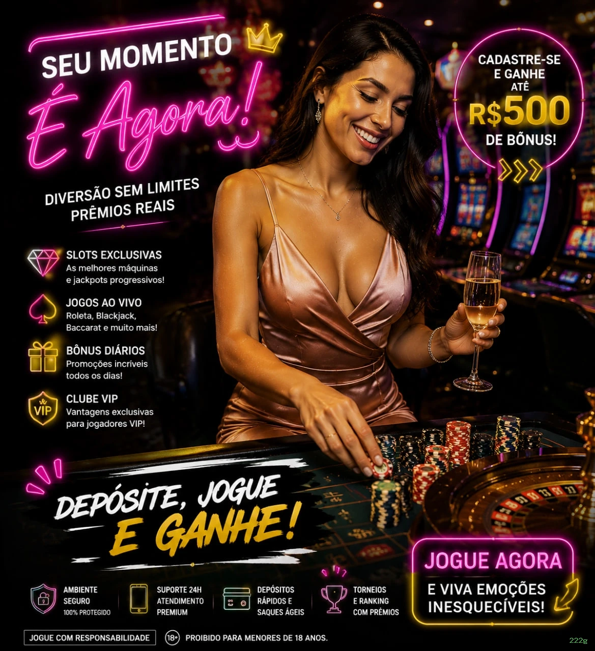 Roleta e blackjack 222g